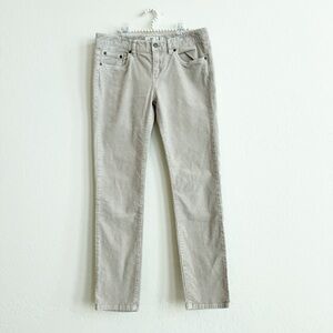 Vineyard Vines Women’s 5-Pocket Corduroy Pants Slim Skinny Beige Khaki 4